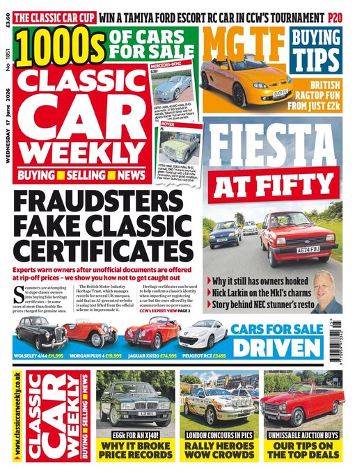 Cover image for Classic Car Weekly